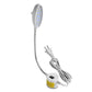 Dimmable LED sewing lamp with magnetic base, flexible gooseneck and power cable
