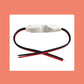 LED dimmer wiring harness with white inline connector and red/black leads
