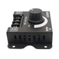 Black rotary dimmer module with dimmer knob and input/output terminal connectors