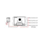 Wiring diagram showing LED strips connected to a DC dimmer controller module