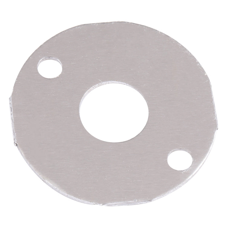 Circular LED module base plate with mounting holes