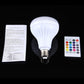 White LED music bulb with remote controller and instruction sheet