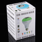 LED music bulb retail box with remote controller and color bulb features