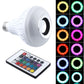 White LED music bulb with color remote controller and ring color options