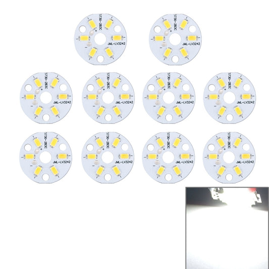 Circular LED light boards, each with 6 white SMD LED chips on a metal disk
