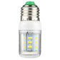 Clear E27 LED bulb front view with 24 LED chips