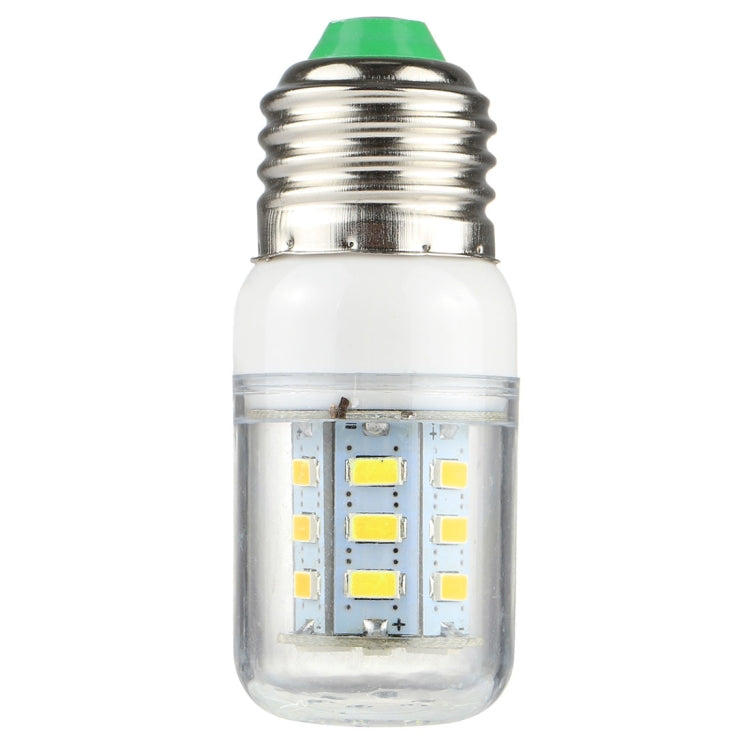 Clear E27 LED bulb front view with 24 LED chips