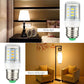 E27 LED bulb lit, displaying bright white light from 24 LED chips