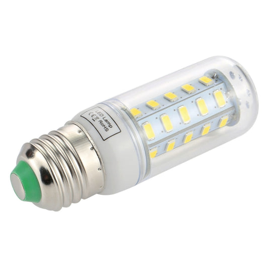 E27 LED bulb, clear tube with 36 SMD LEDs, side view