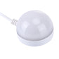 Round LED puck lamp head with frosted cover and cord