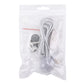 LED puck light kit in bag with cord, switch, and adhesive pads