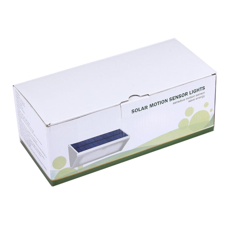 Retail box for solar motion sensor lights with product illustration
