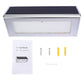 Solar motion sensor wall light kit with manual and mounting screws