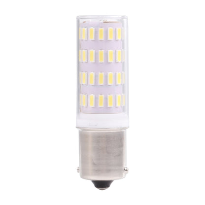 Warm white BA15S LED bulb with 63 SMD chips, clear plastic lens
