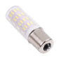 Warm white BA15S LED bulb with metal base and 63 SMD chips in clear cover