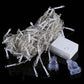 Clear LED icicle string lights with inline controller box and US plug, 3.5 m