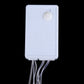 LED curtain light controller with press button and preset light modes.