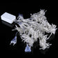 LED curtain string lights with clear bulbs and EU plug controller box