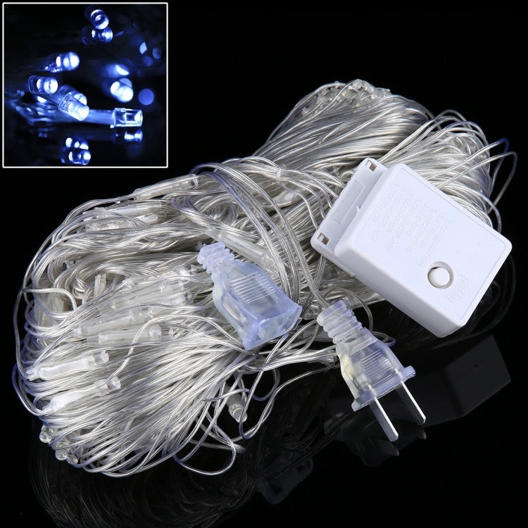 LED reticular string lights with US plug controller and clear bulb caps