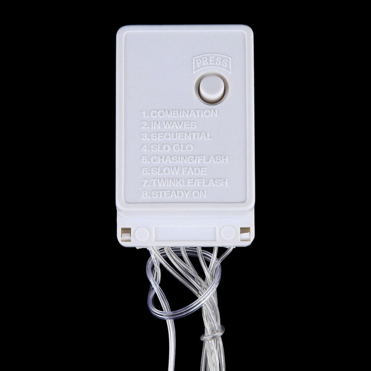 Multi-function controller with press buttons and cord for string lights