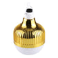 Gold LED music light bulb with white dome and hanging loop top