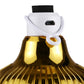 Gold-and-white LED music bulb with USB port and hanging ring