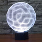 Brain-style desk night lamp with glowing white wireframe pattern and black base