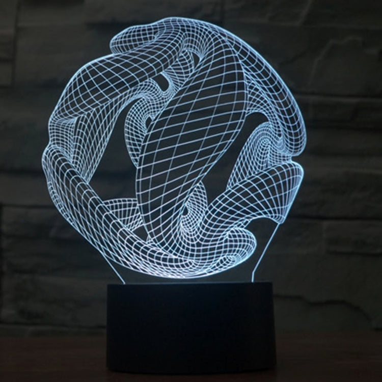 Abstract desk lamp with wireframe globe design, cyan glow, on black base