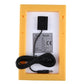 Portable solar panel back case with installed module and bundled power cable