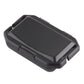 Black LED headlamp battery cover and housing with latch details