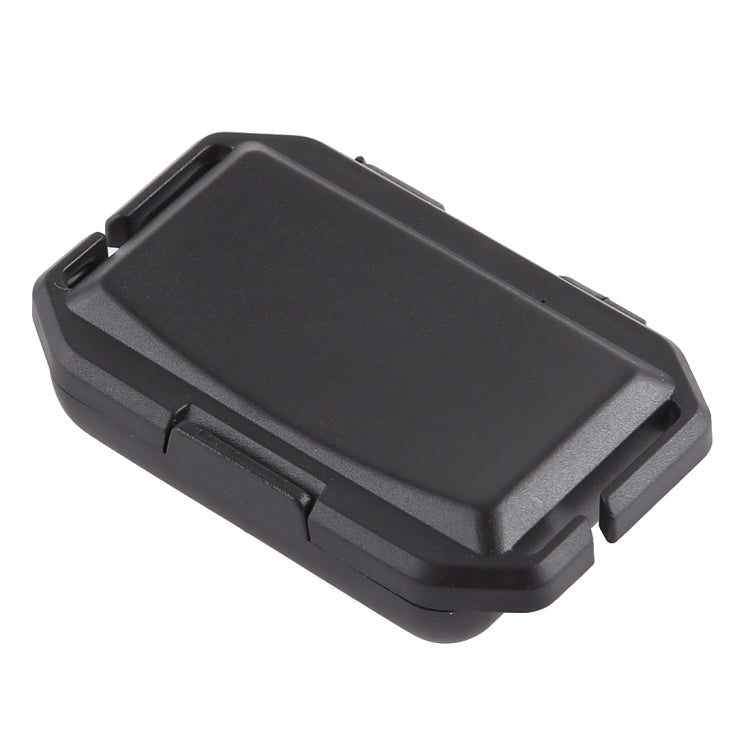 Black LED headlamp battery cover and housing with latch details