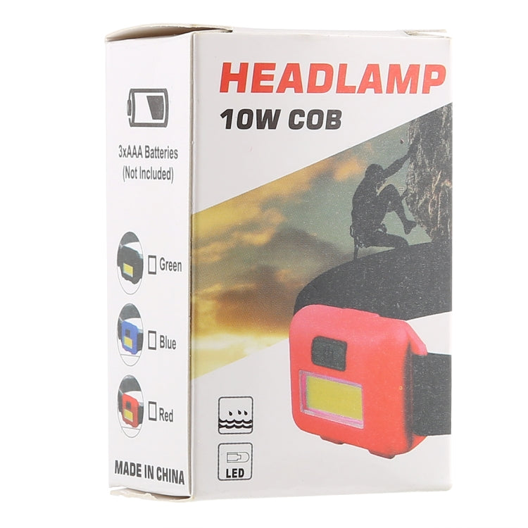 Retail packaging for 10W COB LED headlamp with headband light