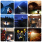 LED headlamp in multiple outdoor and work-use scenes