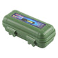 Green hard storage case for the USB rechargeable waterproof flashlight