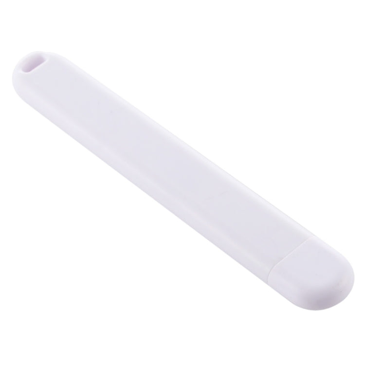 Slim white USB LED book light with end cap and smooth diffuser