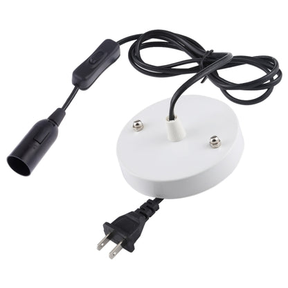 E14 wire cap lamp holder with base, inline switch, US plug, and 1.5 m extension cable