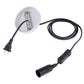 E14 lamp holder base with exposed screw terminals and black extension cord with US plug