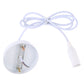 White E14 lamp holder socket with white cord and screw-base fitting