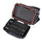 Headlamp battery compartment case with included AA-size batteries