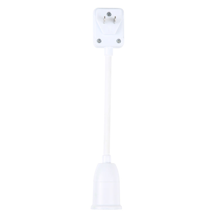 E27 bulb holder extension cord with US two-prong plug