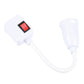E27 bulb holder switch box with red rocker on/off and connected flexible cord
