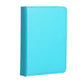 Blue PU charging night light book cover, stitched seams on smooth exterior