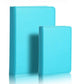 Two blue PU charging night light covers, one open flap view
