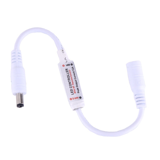 White mini controller module with DC cable lead and connector ends