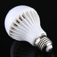 E27 infrared motion sensor LED bulb with white heat-sink fins and screw base