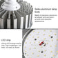 Vented aluminum heatsink and LED board detail for explosion-proof lamp
