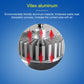 LED lamp heatsink with fins for heat dissipation