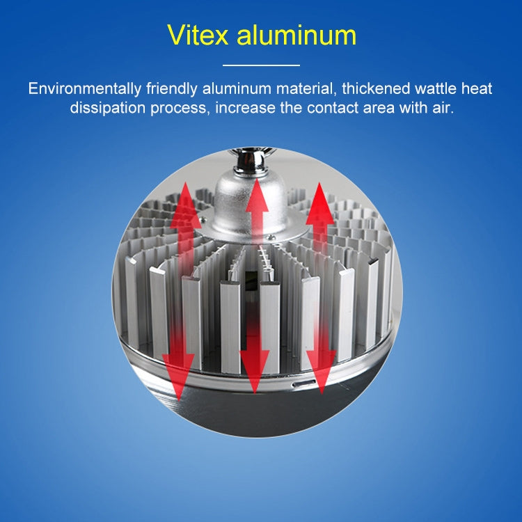 Aluminum LED lamp with finned heat sink array and dome top mounting