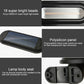 Black solar motion-sensor wall lamp with long LED light bar