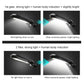 Black solar motion-sensor wall lamp head showing bright when passing